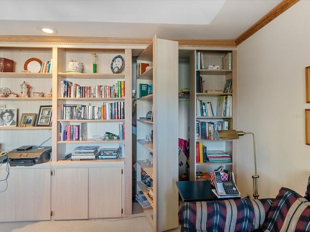 2231 Utopian Dr E Unit 321, Clearwater, FL 33763 - living area with ornamental molding
