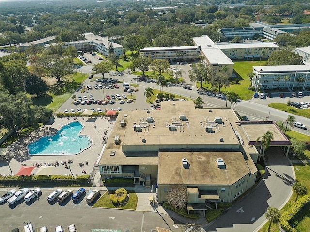 2231 Utopian Dr E Unit 321, Clearwater, FL 33763 - aerial view of property and surrounding area featuring a pool