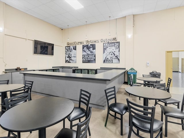 kitchen featuring a paneled ceiling