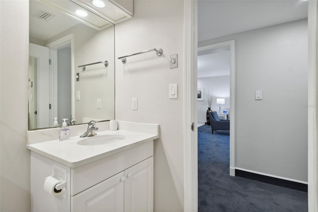 bathroom featuring vanity