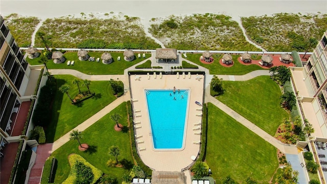 drone / aerial view