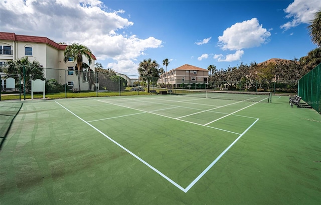 view of sport court