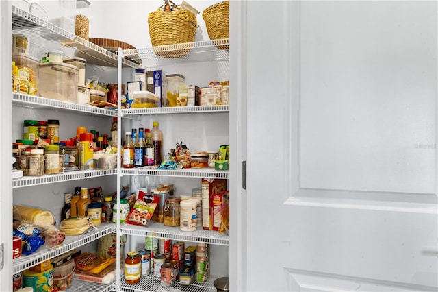 view of pantry