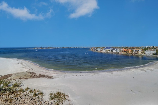 property view of water with a view of the beach