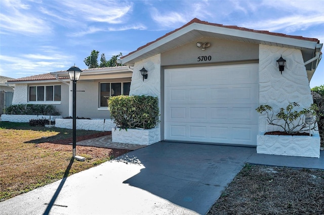 ranch-style house with a garage