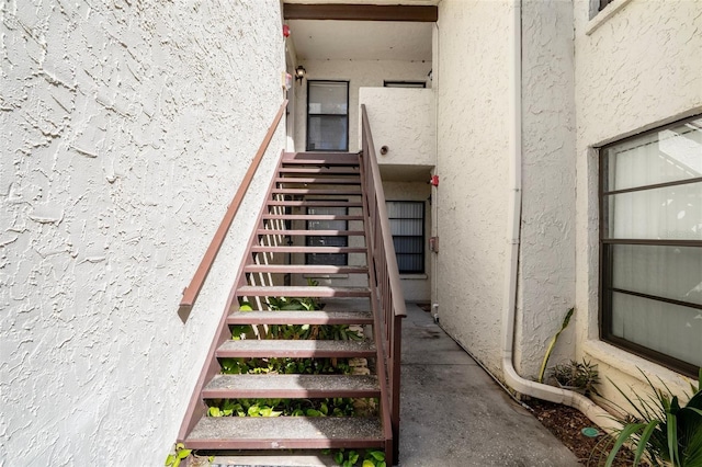 view of stairs