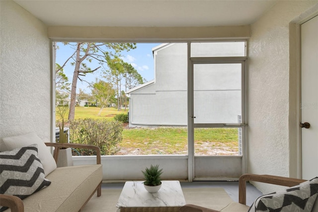 view of sunroom / solarium