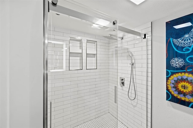 bathroom with walk in shower