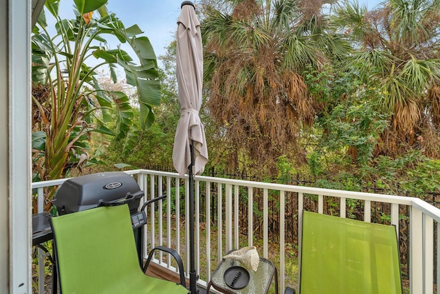 balcony with grilling area