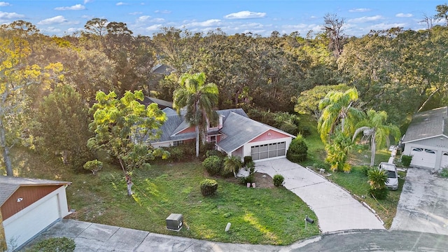 birds eye view of property