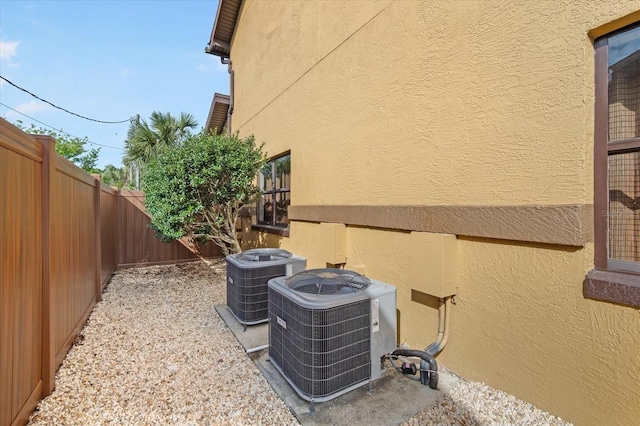 view of property exterior featuring cooling unit