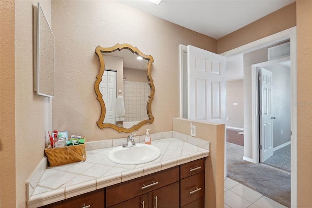 4148 Rudder Way, New Port Richey, FL 34652 - bathroom with vanity and tile patterned flooring