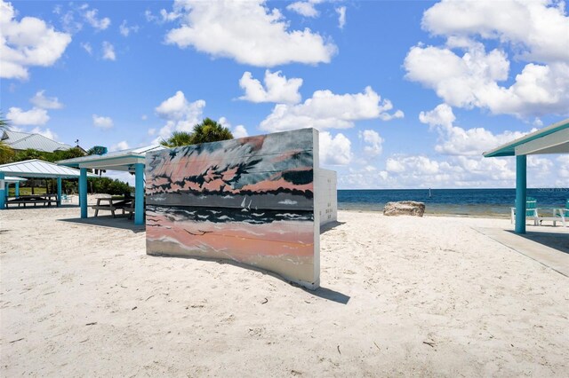 4148 Rudder Way, New Port Richey, FL 34652 - water view with a gazebo and local beach