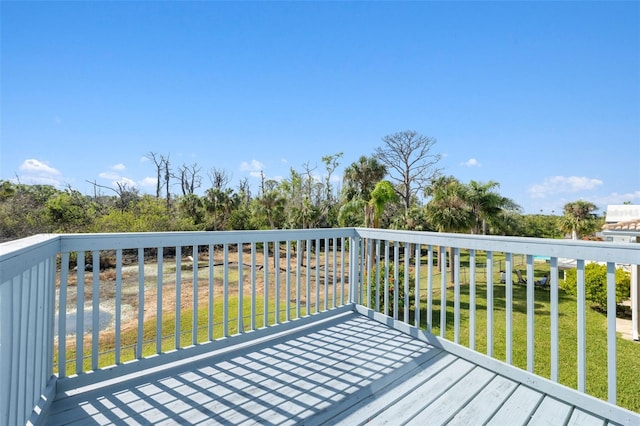 4148 Rudder Way, New Port Richey, FL 34652 - deck with a yard