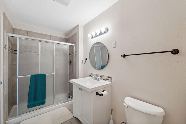 4148 Rudder Way, New Port Richey, FL 34652 - full bathroom with a stall shower, vanity, and tile patterned floors