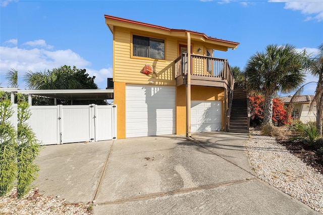 view of front of home featuring a garage