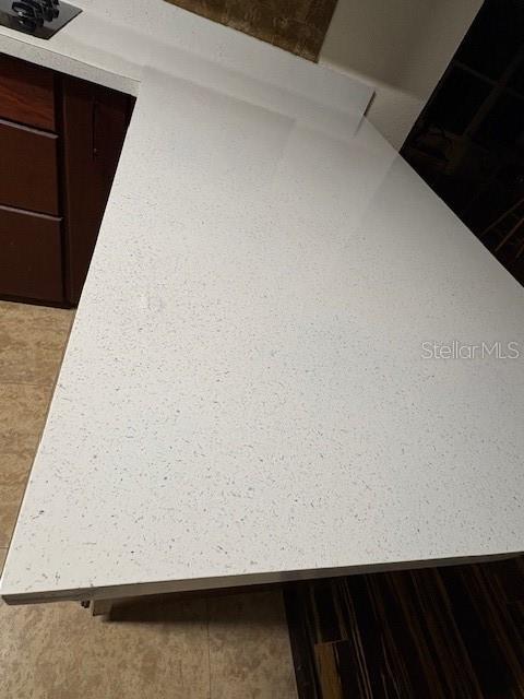 1182 Norwood Ave, Clearwater, FL 33756 - detailed view of light countertops and dark brown cabinets