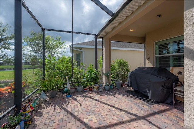 view of sunroom / solarium