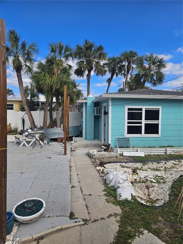 view of front of house featuring a patio area