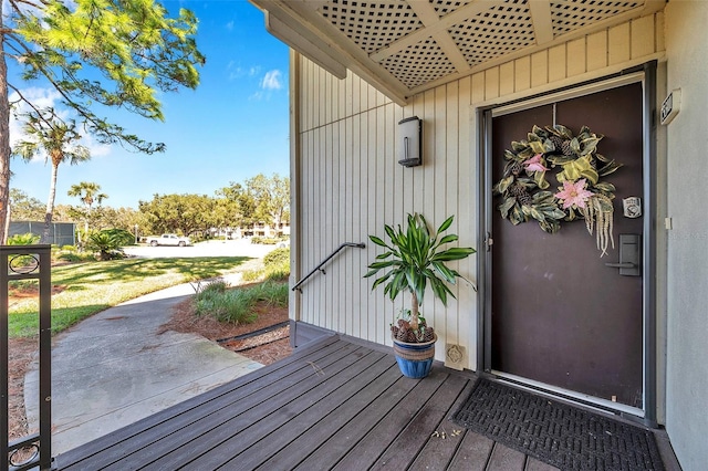 view of entrance to property