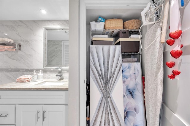 bathroom with vanity