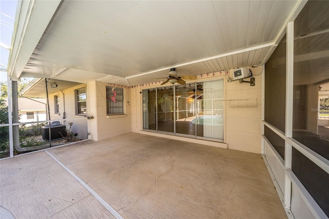 view of patio / terrace featuring central air condition unit