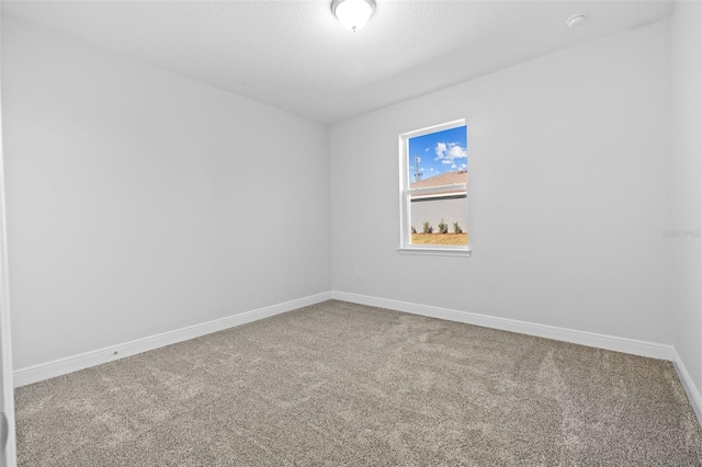 spare room featuring carpet