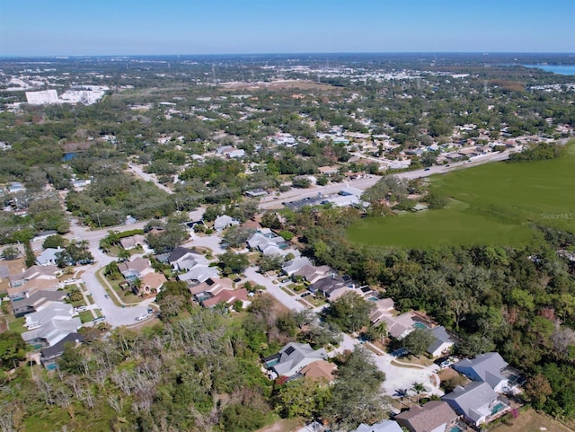 drone / aerial view featuring a residential view