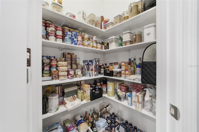 view of pantry