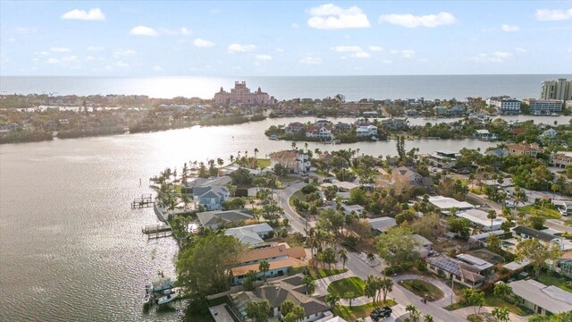 3863 Belle Vista Dr E, St Pete Beach, FL 33706 - view of property location with a large body of water and nearby suburban area