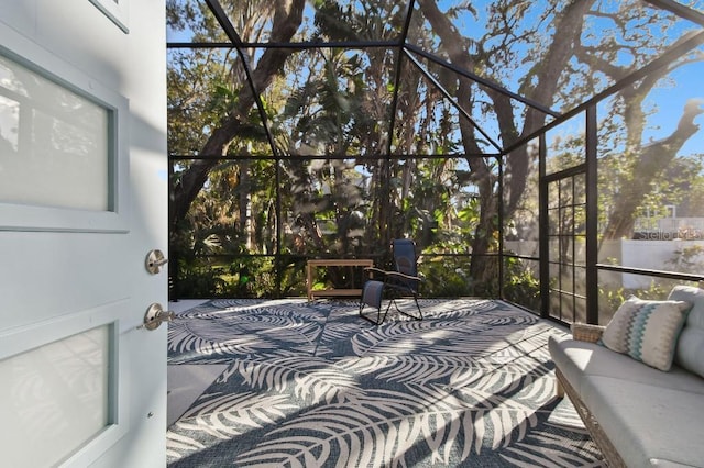 view of sunroom / solarium