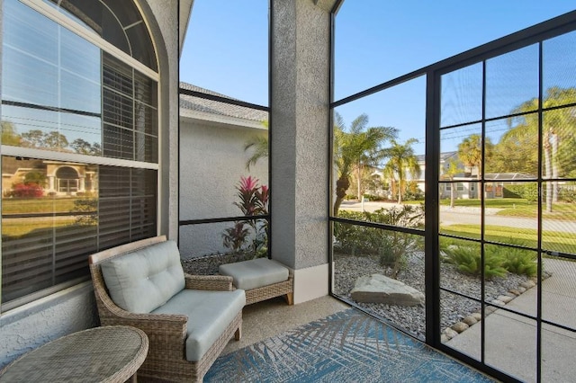 view of sunroom / solarium