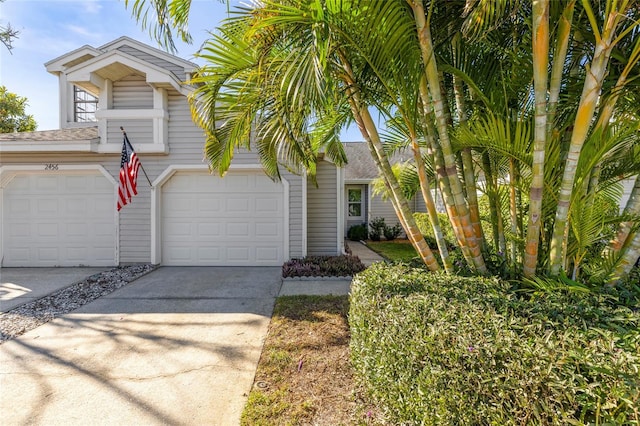 view of front of house featuring a garage