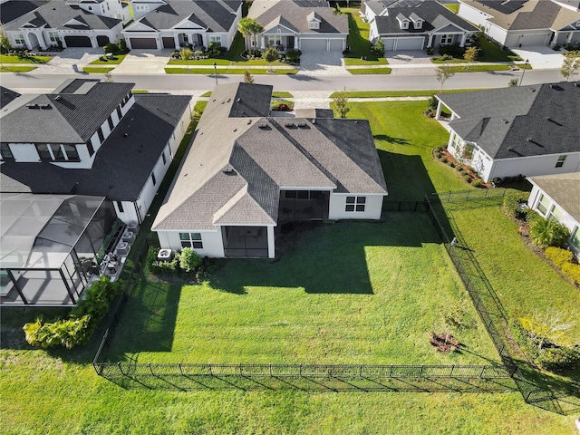 bird's eye view featuring a residential view