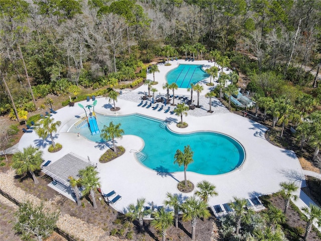 community pool featuring a patio area