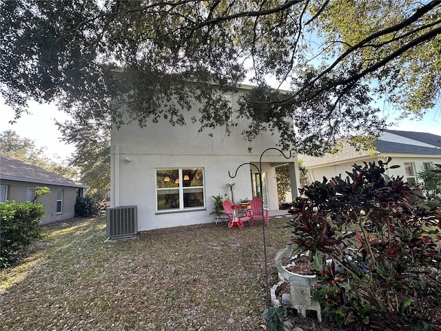 view of front of property with central AC