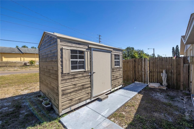 view of outbuilding