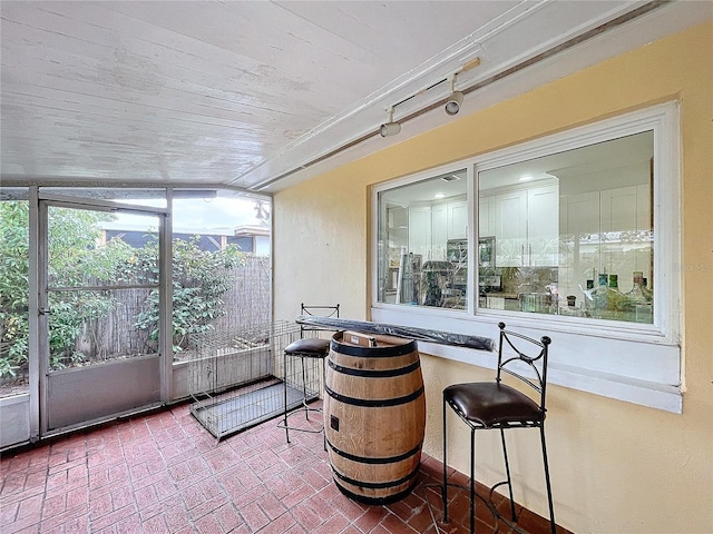 view of sunroom / solarium