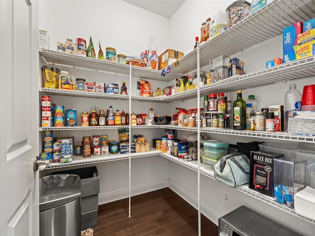 view of pantry