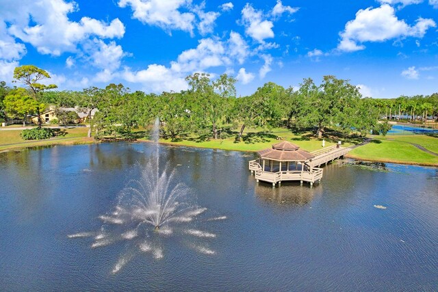 view of water feature