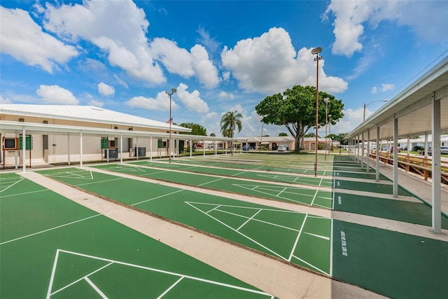 view of community featuring shuffleboard