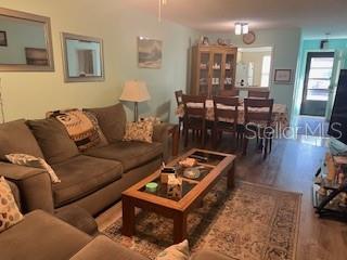 living room featuring hardwood / wood-style floors