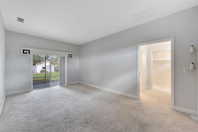 view of carpeted empty room