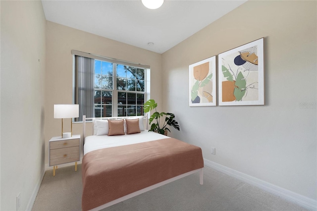 bedroom featuring carpet