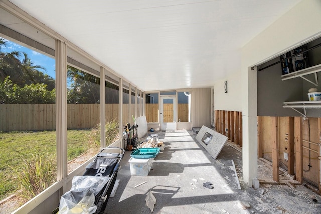 view of sunroom / solarium