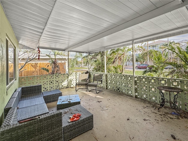 view of sunroom / solarium