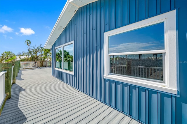 exterior space with a wooden deck