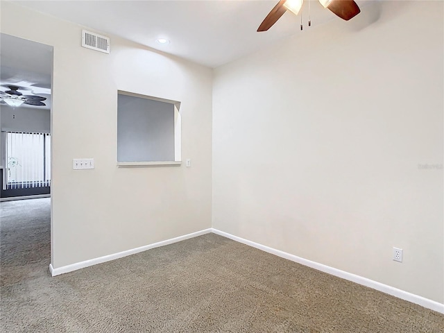 view of carpeted empty room