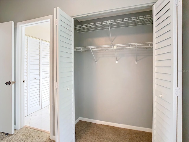 view of closet