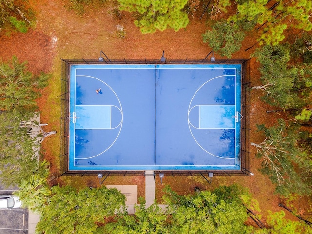 view of basketball court